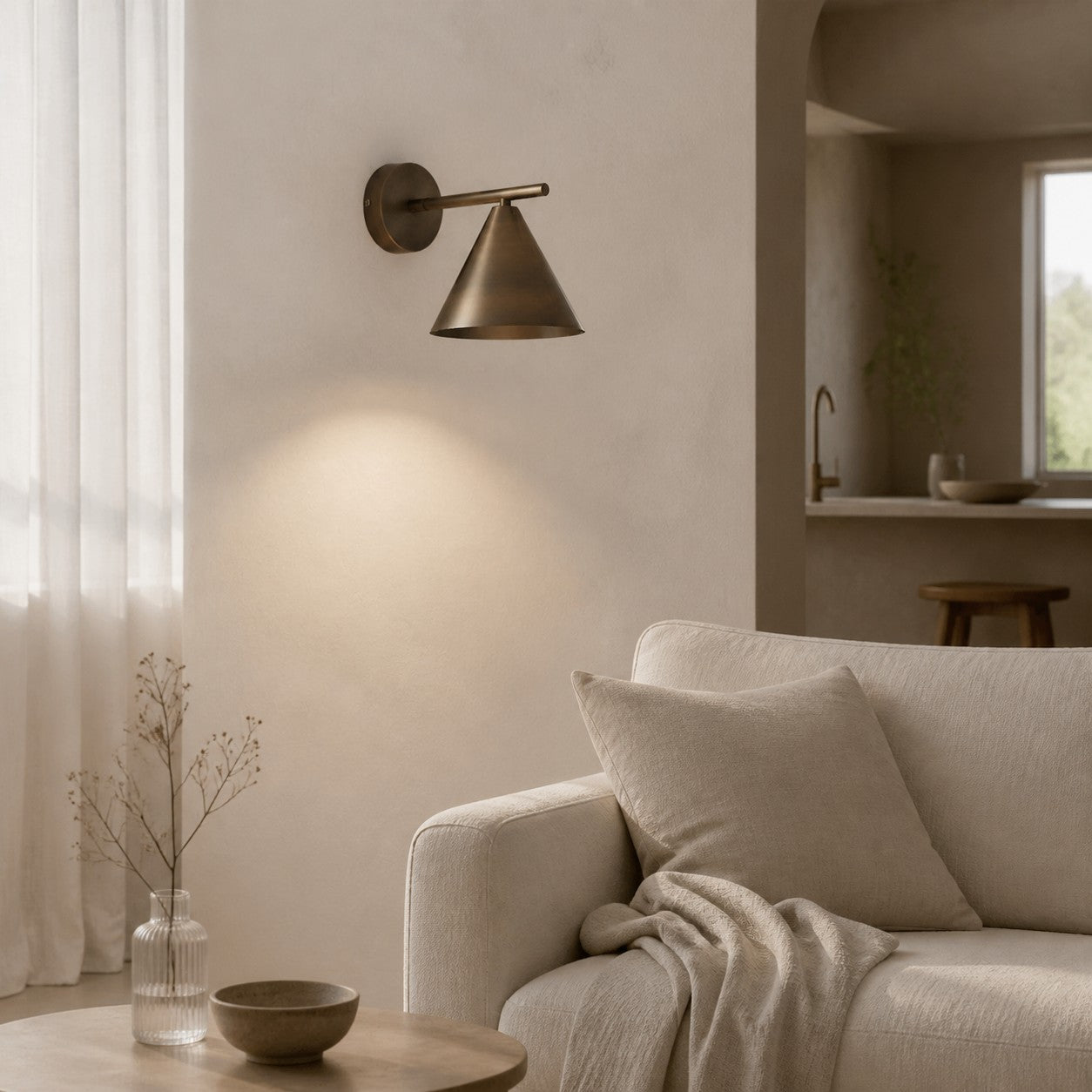 Oricone Moderne Wandleuchte mit verstellbarem Arm – Minimalistisches Metalldesign für Wohnräume