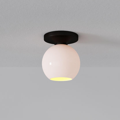 Selvion Modern Globe Pendant Light - Damp-Rated Bathroom Lighting - Luxe Glass Shade