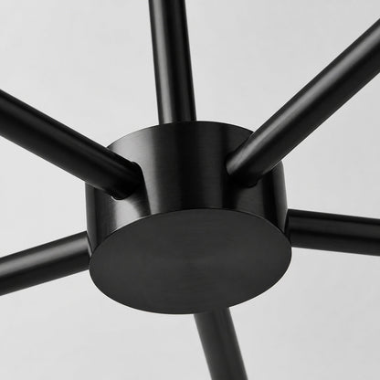 Conica Skulpturaler 5-flammiger Kegel-Kronleuchter – Moderne Glasbeleuchtung für Zuhause