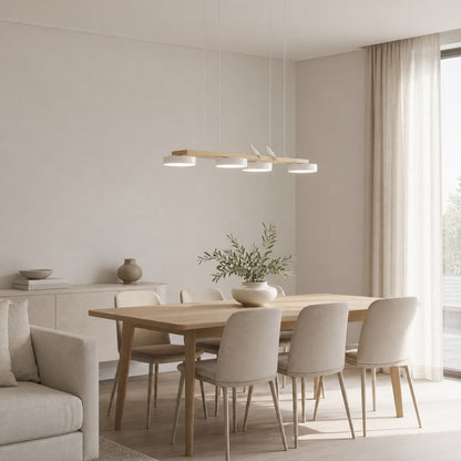 Orilumea Bird Chandelier - Wooden Lighting Fixture Modern Style for Living Room