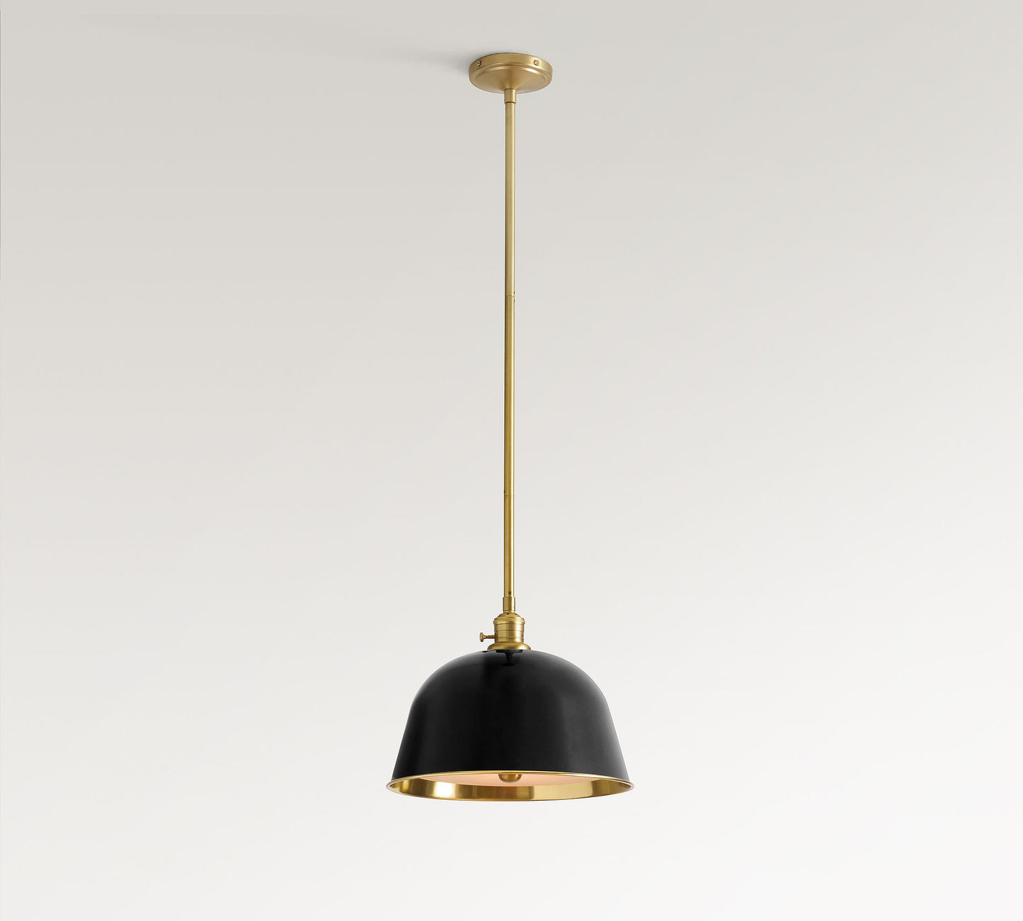 Forvara Metal Pole Pendant Light – Bell Shade for Kitchen Islands