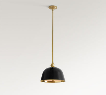 Forvara Metal Pole Pendant Light – Bell Shade for Kitchen Islands