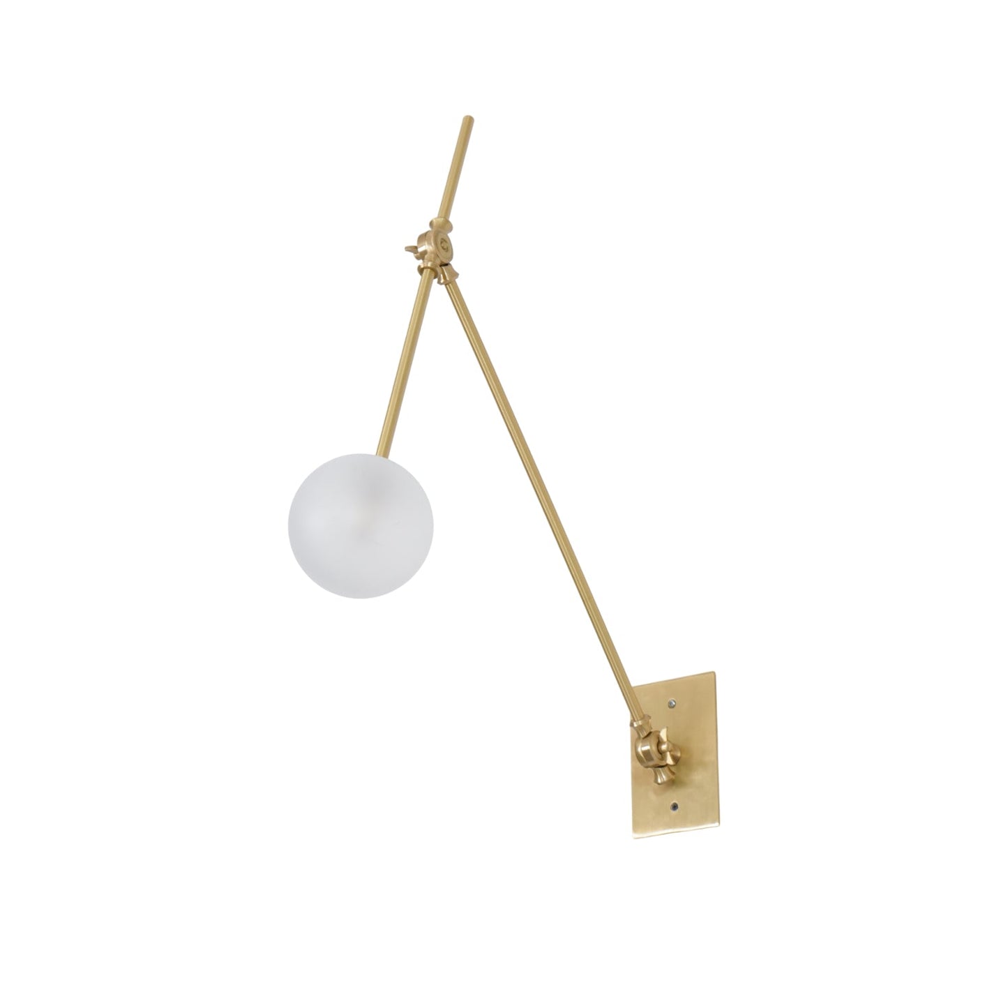 Magari Mid Century Wandleuchte Messing Schwenkbar