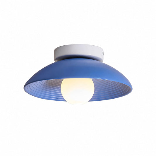 Ovalune Organic Textured Ceiling Light Sculptural Design Flush Mount - Modern Style for Living Room