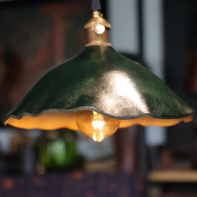 Pendant shade underside detail