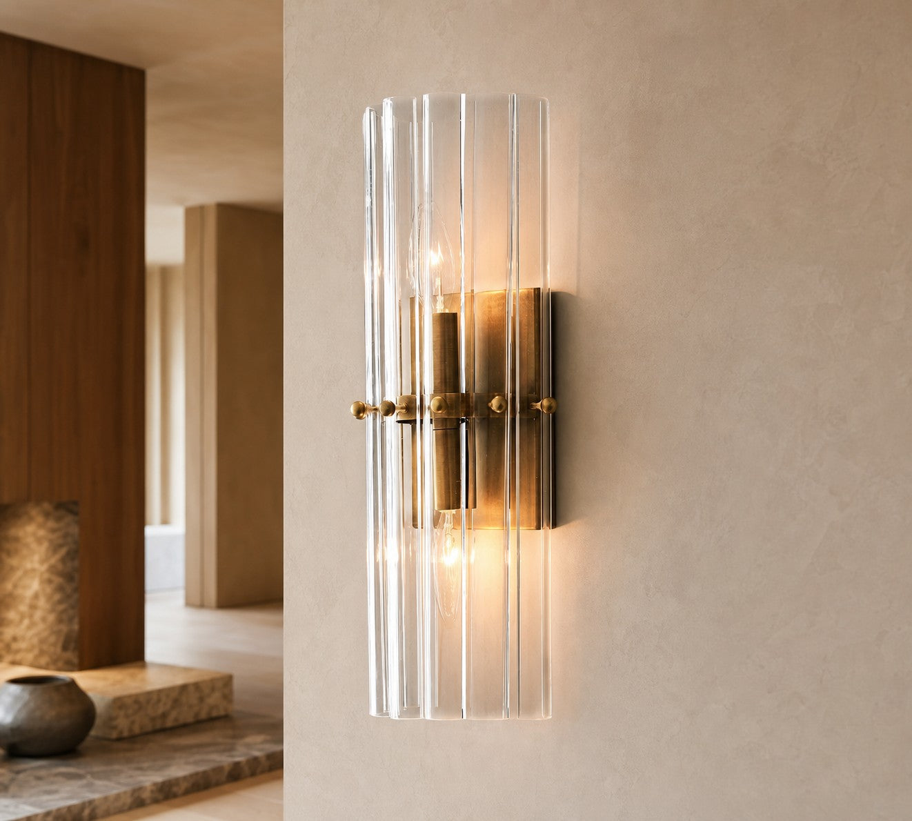Lumora Kristall-Wandleuchte – Elegante Beleuchtung für Flur &amp; Schlafzimmer
