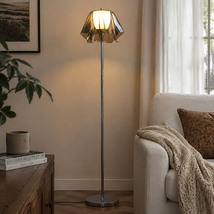 Bauhaus Acrylic Flower Floor Lamp for Living Rooms