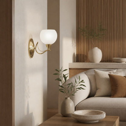 Armicora Modern Curved Wall Light – Elegant Decorative Fixture for Living Rooms & Bedrooms