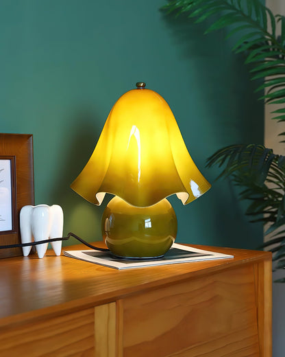 Bellina Elegant Glass Table Lamp – Sleek Design for Bedside or Desk