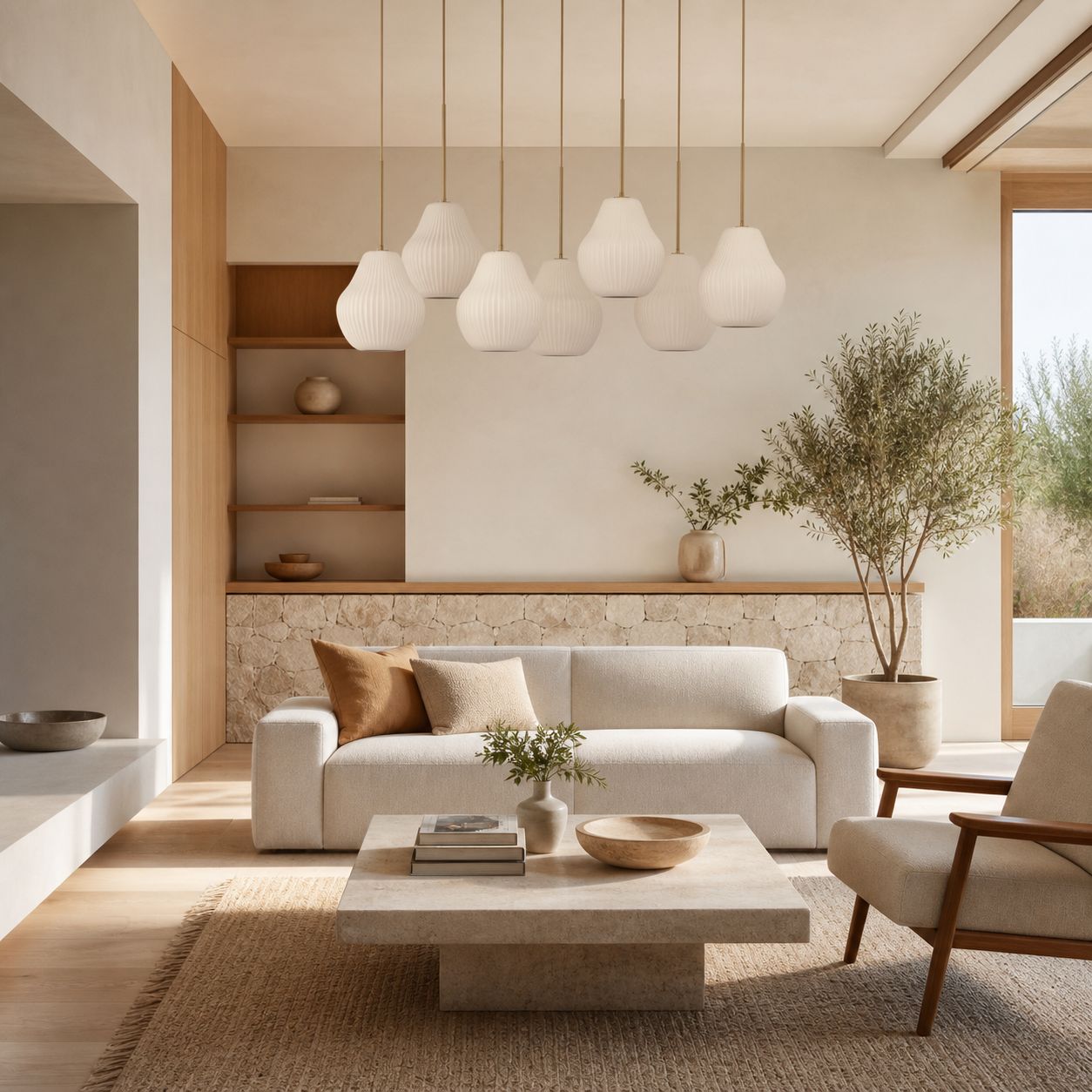 Rivrona Zeitgenössischer 7-flammiger Kronleuchter – Moderne Glasbeleuchtung für Esszimmer