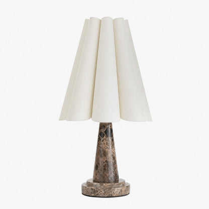Shadon Marble Pleated Table Lamp