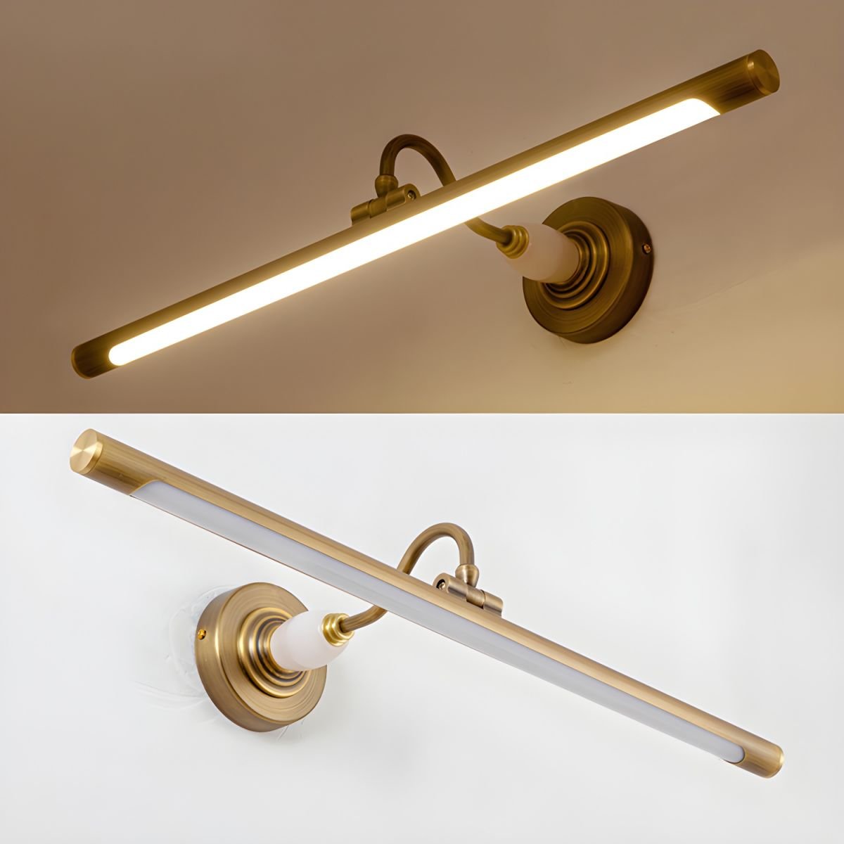 Wandleuchte aus Metall in Bronze-Finish