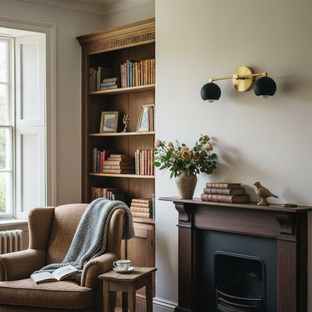 Metio Kuppel-Dekoratives Schminklicht – Klassische Badezimmer-Wandlampe mit Kugelschirm