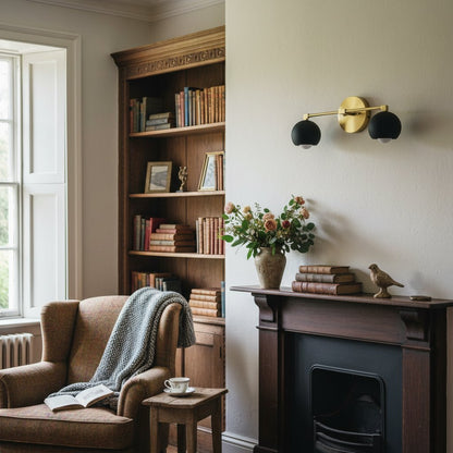 Metio Kuppel-Dekoratives Schminklicht – Klassische Badezimmer-Wandlampe mit Kugelschirm