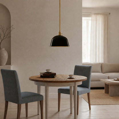 Lirra Metal Dome Pendant Light – Industrial Silhouette Lamp for Kitchens