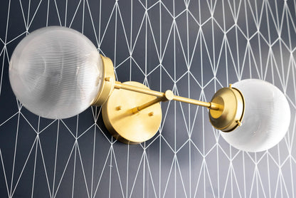 Lumio Globe Versatile Vanity Sconce - Dimmable Light for Bathroom and Hallway Use