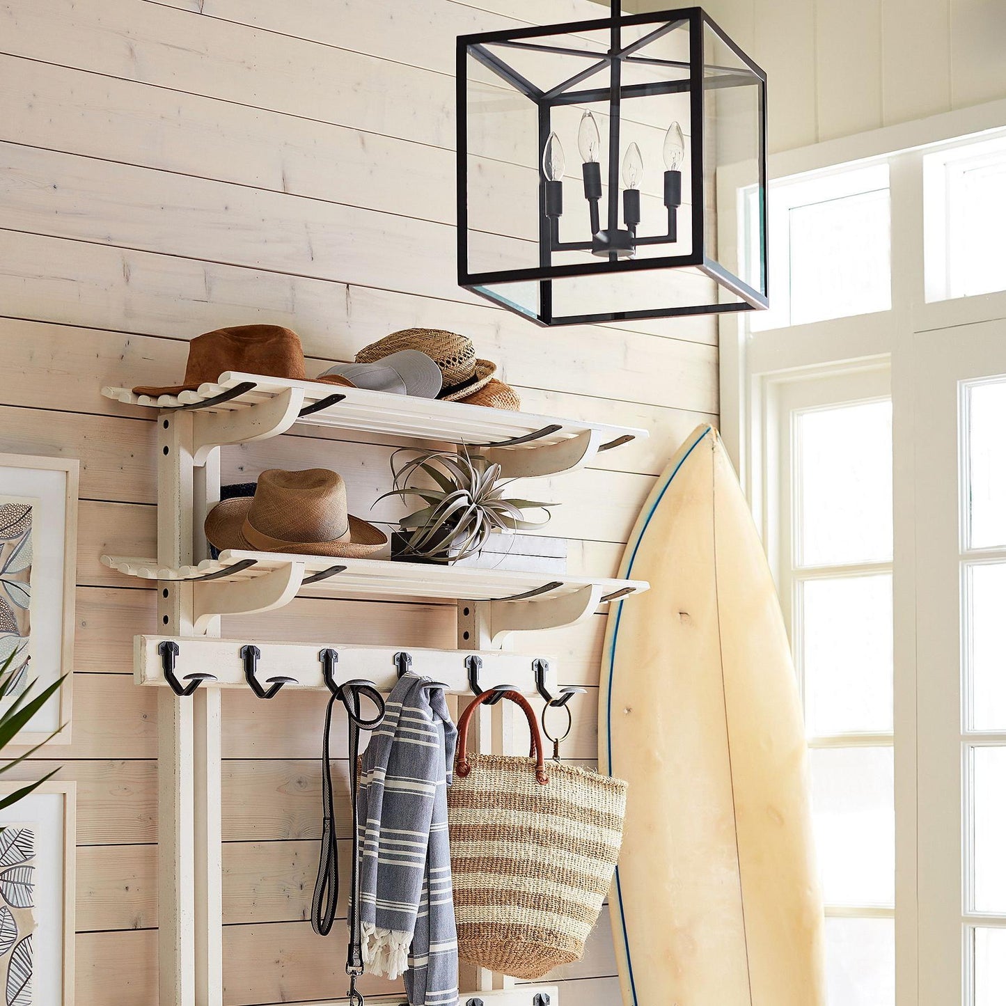 Ferrix Outdoor Lantern Pendant Lamp – Industrial Glass and Iron Design for Modern Spaces