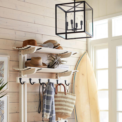 Ferrix Outdoor Lantern Pendant Lamp – Industrial Glass and Iron Design for Modern Spaces