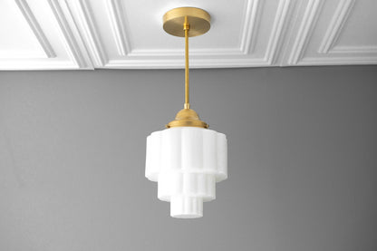 Geotower Glass Pendant Light - Elegant Home Lighting
