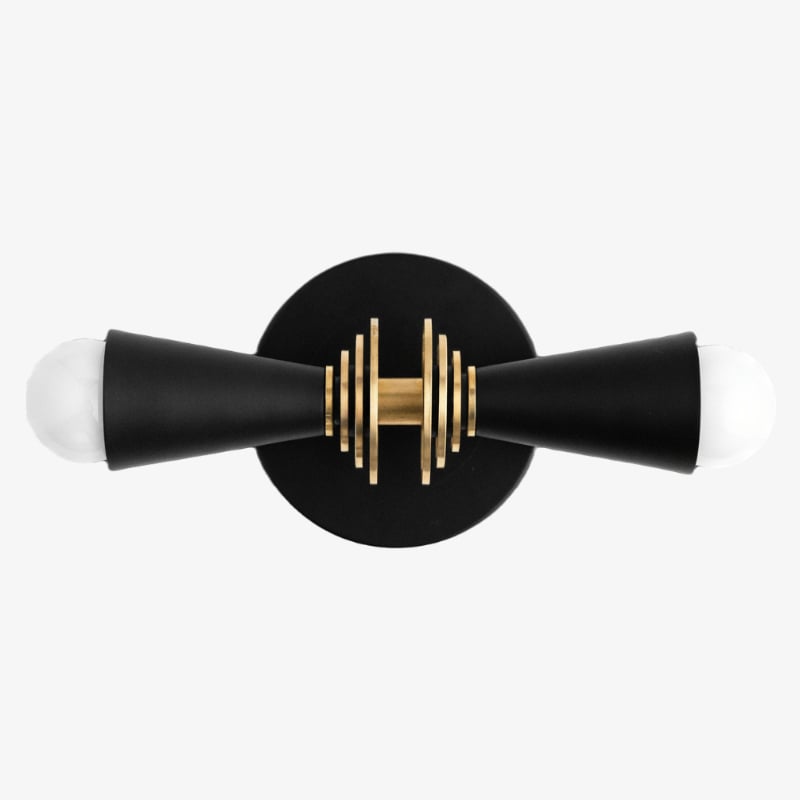 Pyralis Cone Art Deco Wall Light - Multi-Directional Sconce for Vanity or Wall