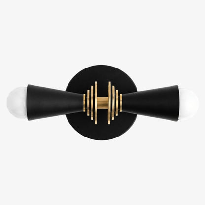 Pyralis Cone Art Deco Wall Light - Multi-Directional Sconce for Vanity or Wall