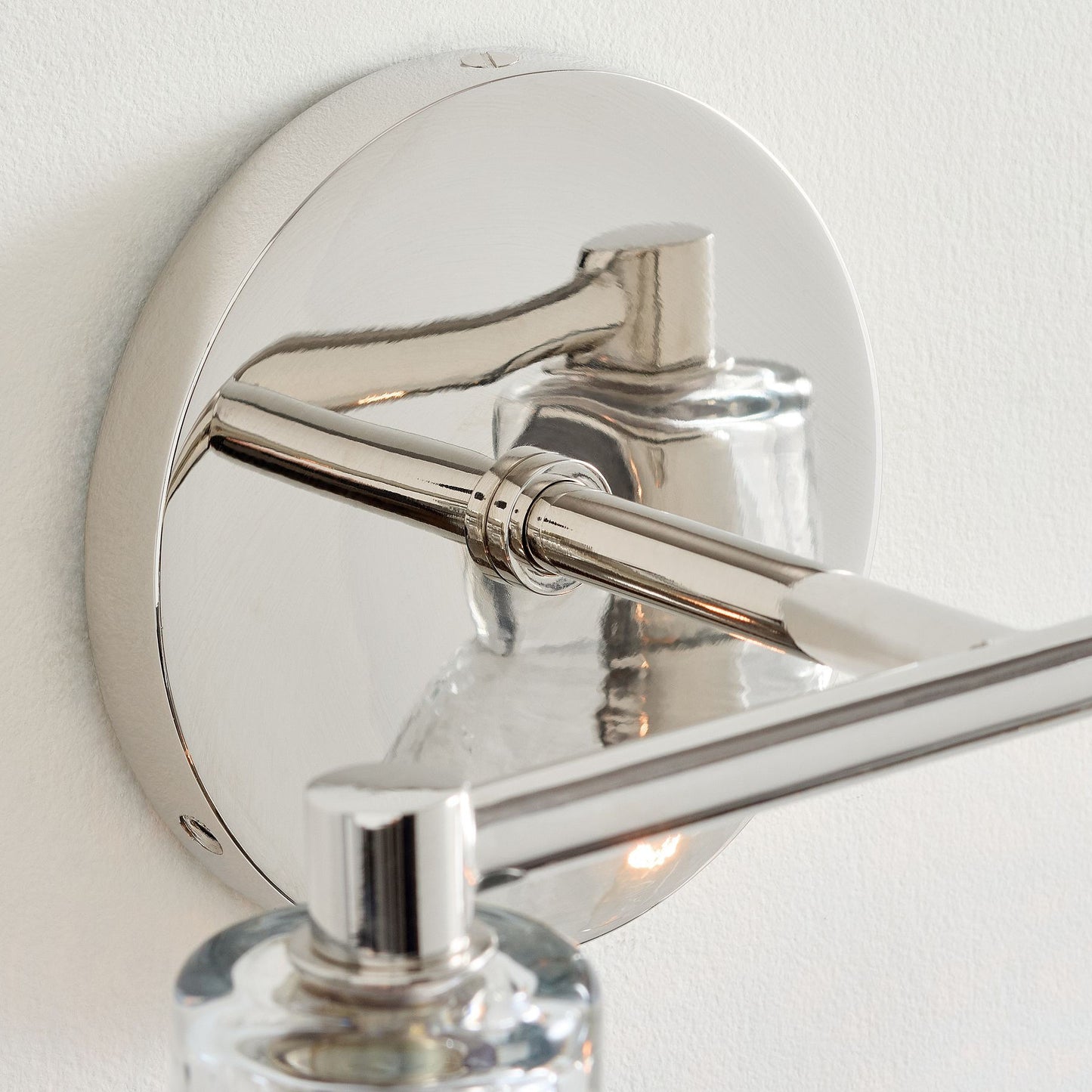 Glavira Recycled Glass Double Sconce - Indoor Brass Wall Lighting