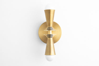 Pyralis Cone Art Deco Wall Light - Multi-Directional Sconce for Vanity or Wall