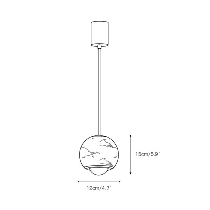 Ferox Alabaster Pendant Light