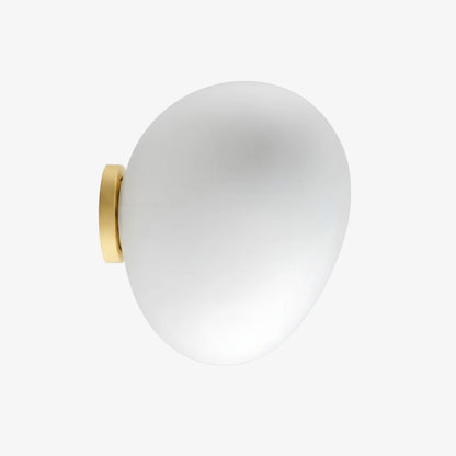 Stonea Organic Pebble Silhouette Wall Ceiling Lamp Contemporary Glass Light for Home N16