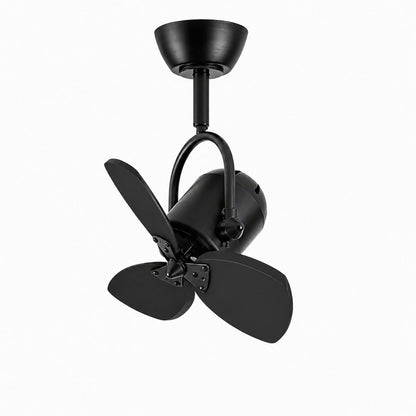 Fixed compact fan in black