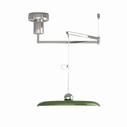 Swinglo Swing Arm Pendant Lamp - Adjustable Disc Design Hanging Light for Dining Area N65