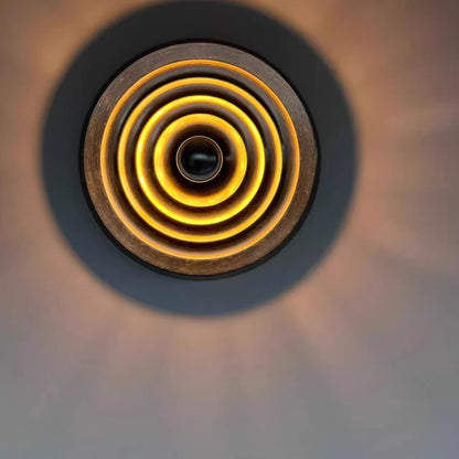 Mid Century Space Age Scheiben Wandleuchte