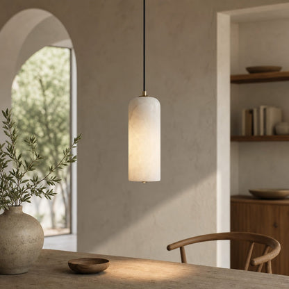 Alabresca Mid Century Alabaster Pendant Light – Multi Head Hanging Lamp for Kitchen Island