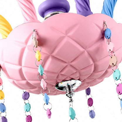 Colorful Metal Kids Room Chandelier for Bedroom