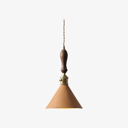 Modern Minimalist Leather Shade Pendant Light