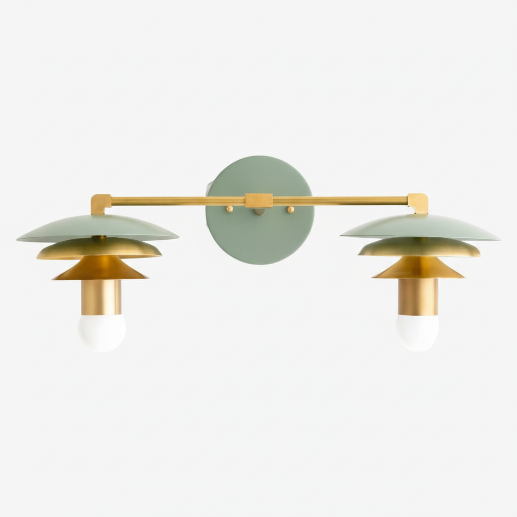 Artivo Layered Brass Design – Scandinavian Style – Wall Sconce – Ideal for Modern Bathrooms