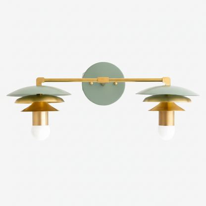 Artivo Layered Brass Design – Scandinavian Style – Wall Sconce – Ideal for Modern Bathrooms
