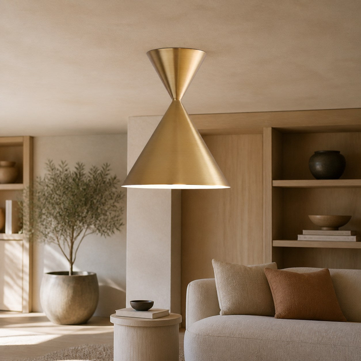 Brivana Semi Flush Deckenleuchte – Minimalistisches Design für Schlafzimmer & Wohnzimmer