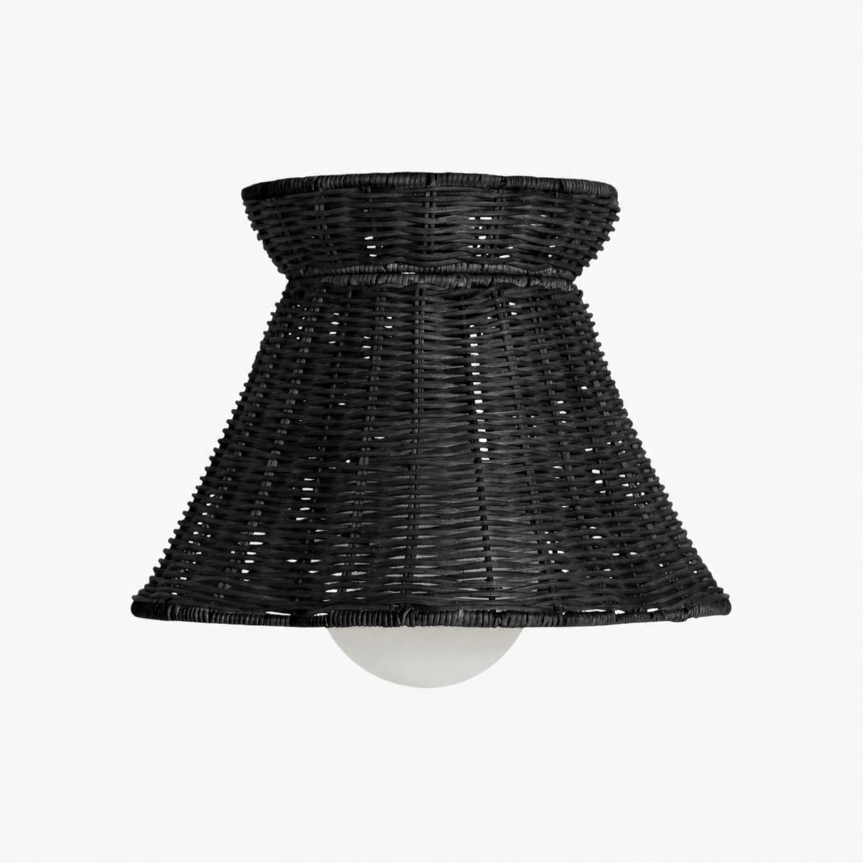 Wickara Woven Organic Silhouette Ceiling Light - Rattan Boho Style for Living Room