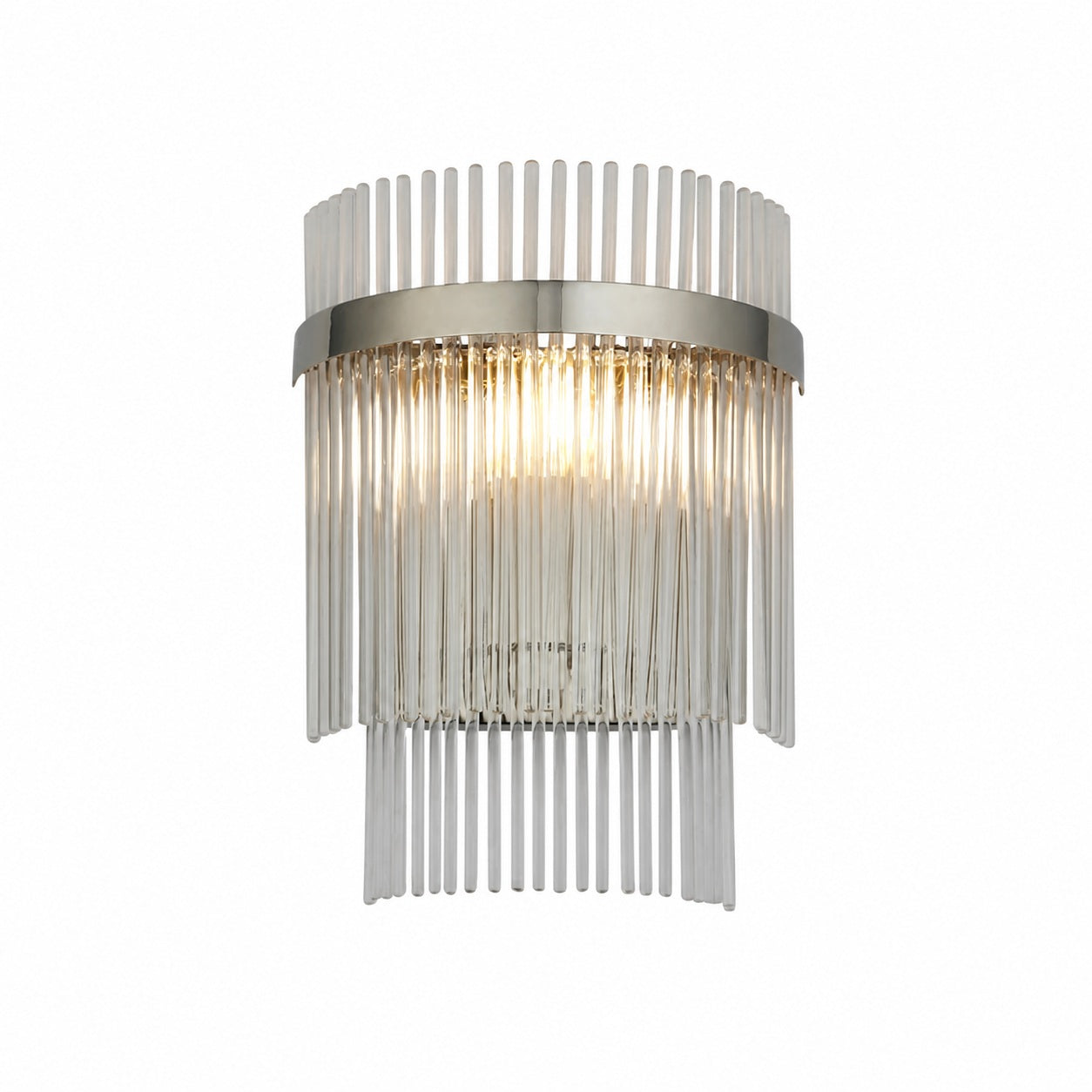 RibGlow Minimalist Glass Rod Wall Light - Elegant Accent Sconce for Home