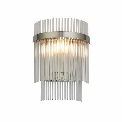 RibGlow Minimalist Glass Rod Wall Light - Elegant Accent Sconce for Home