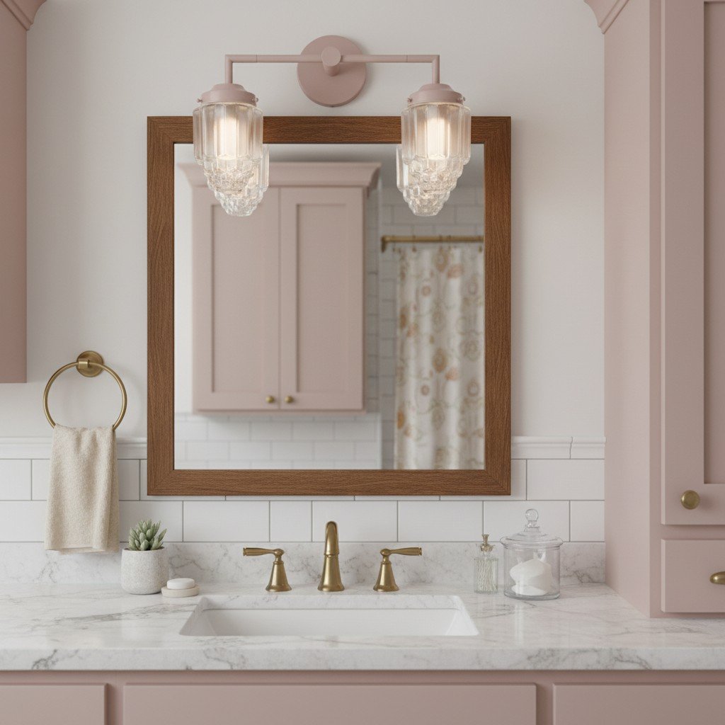 Tierlux Glass Colorful Geometric Art Deco Wall Sconce – Modern Vanity Light for Bathrooms