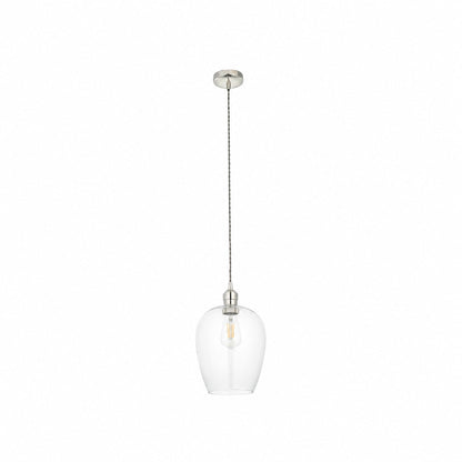 Clarione Height-Adjustable Glass Pendant Light - Classic Art Deco Light