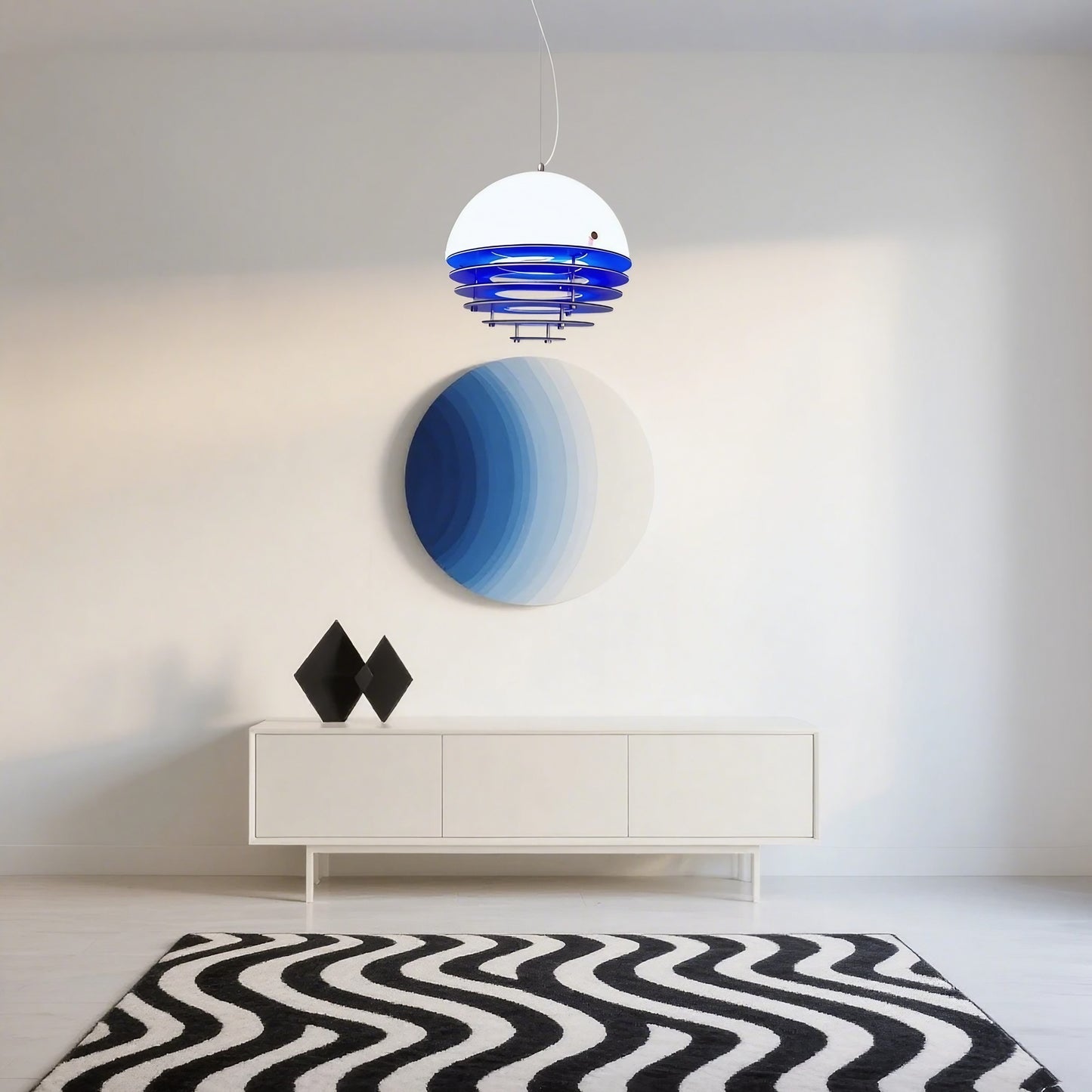Sunset Pendelleuchte - Bauhaus Glas Pendelleuchte