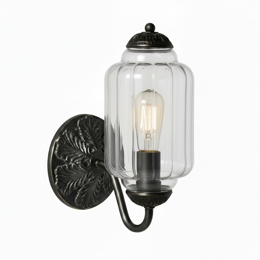 Eloise Glass Sconce - Vintage Milk Glass Wall Lamp