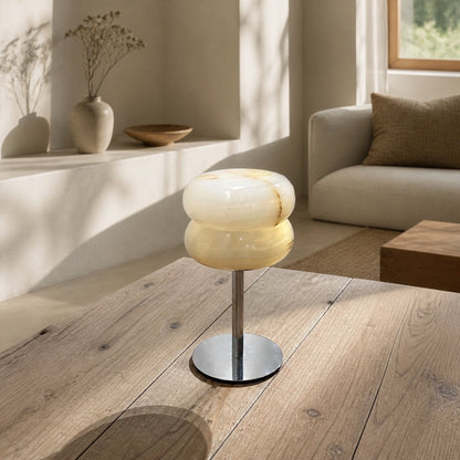 Jade Donut Table Lamp