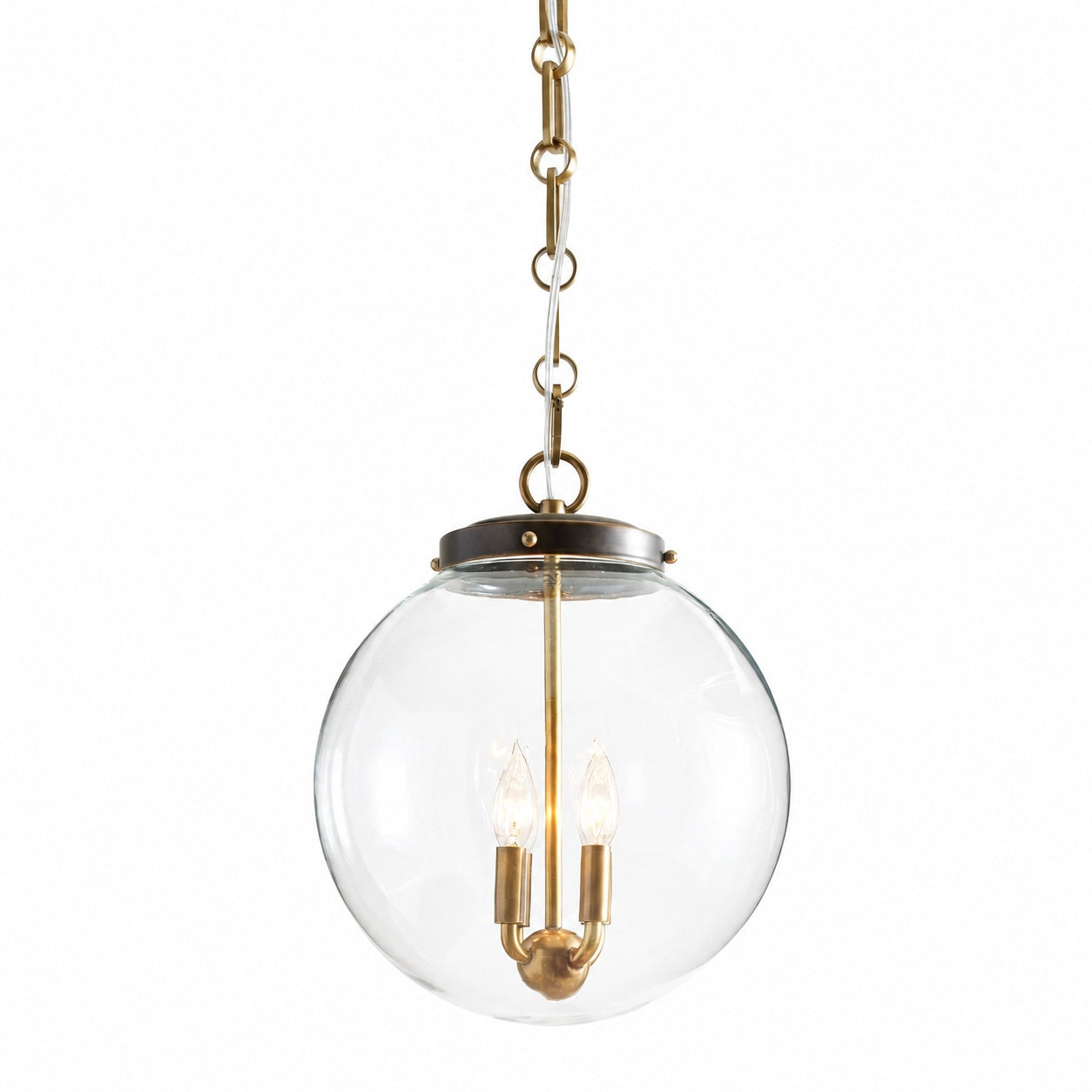 Sterling Minimalist Glass Pendant Collection - Vintage Brass Lighting Design