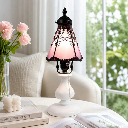 Tiffany-style stained glass table lamp