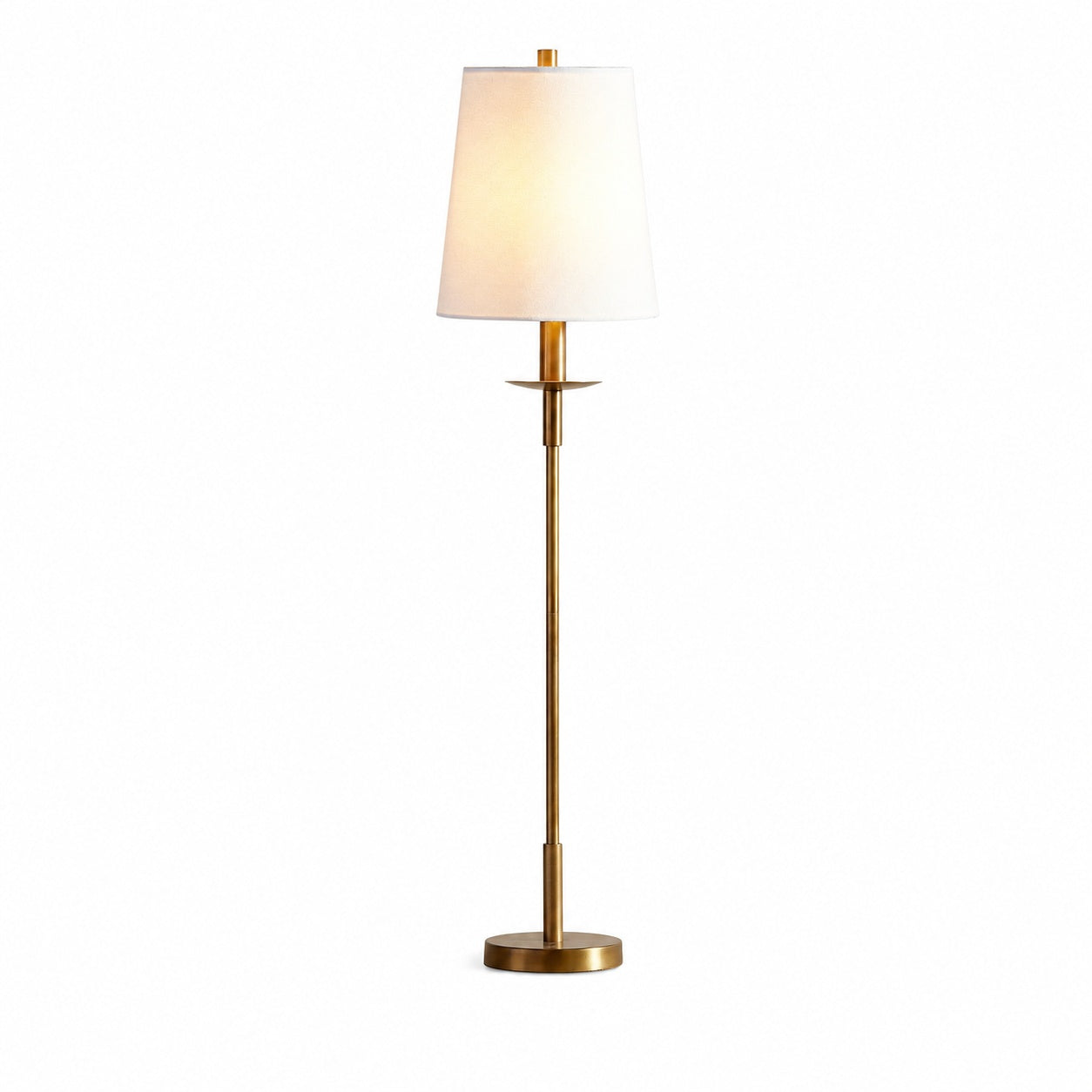 Rowan Moderne Tischlampe aus Eisen – Industrielles Bauernhaus-Leinen-Nachttisch-Leselicht