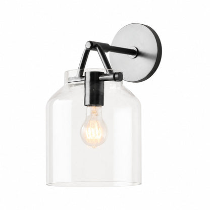 Hanton Moderne, minimalistische Wandleuchte aus Messing und Glas – feuchtigkeitsbeständig für Badezimmer
